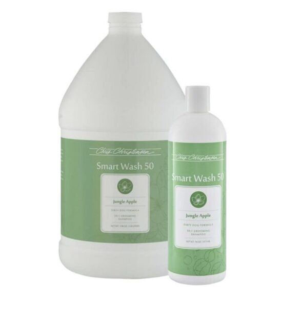 CHRIS CHRISTENSEN SmartWash 50 Jungle Apple Grooming Shampoo, 473ml - šampūns suņiem un kaķiem īpaši netīram apmatojumam